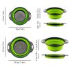 2pcs Collapsible Folding Strainers