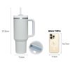 30oz. SS Insulated Thermal Mug w/Handle & Straw