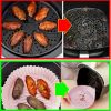 1/2pcs Silicone Reusable Air Fryer Liners